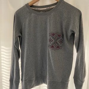 Grey Sweatshirt with Pocket detailing